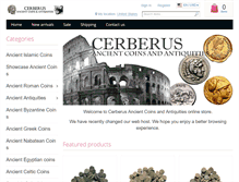Tablet Screenshot of cerberuscoins.com